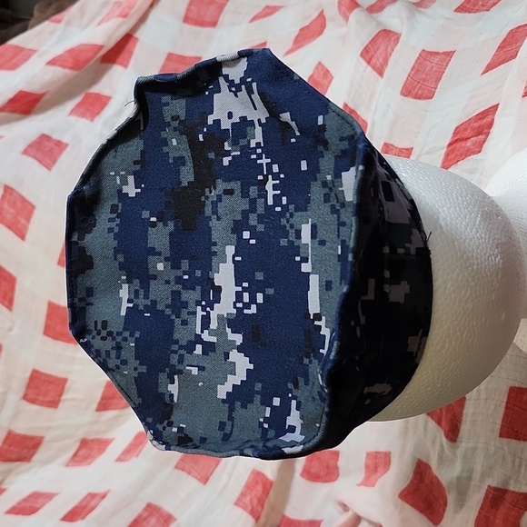 Authentic US Navy Working Utility Cap - Digital Camouflage, Size 6 7/8 - Picture 3 of 4